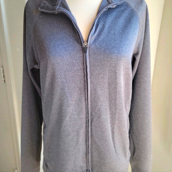 All Sport Full Zip Jacket Lightweight Womens Size Medium Gray Inside Pockets - Picture 5 of 9